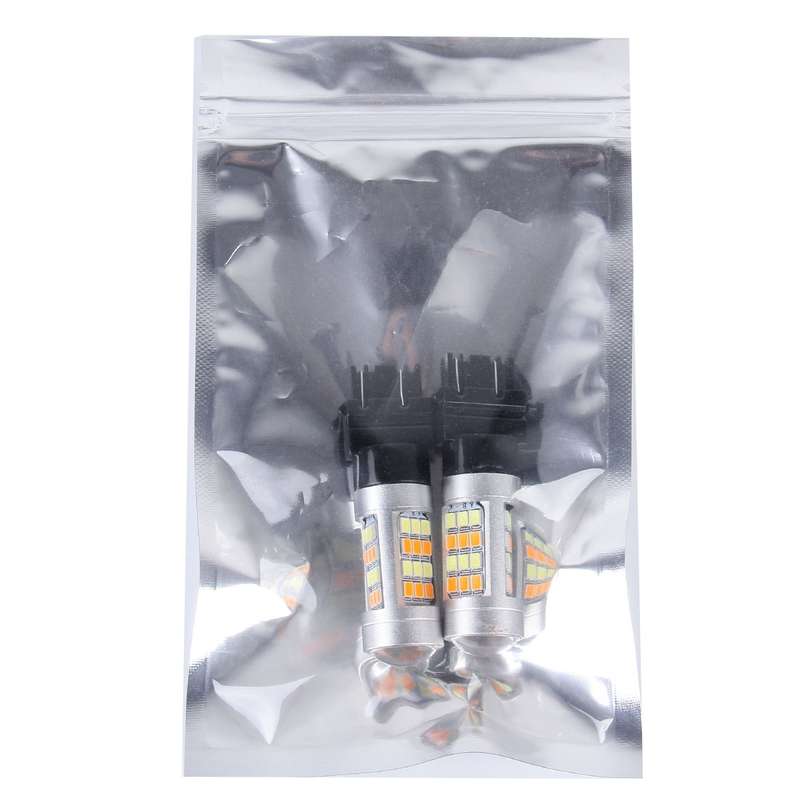 2 PCS T25/3157 10W 1000 LM 6000K White + Yellow Light Turn Signal Light with 42 SMD-2835-LED Lamps A