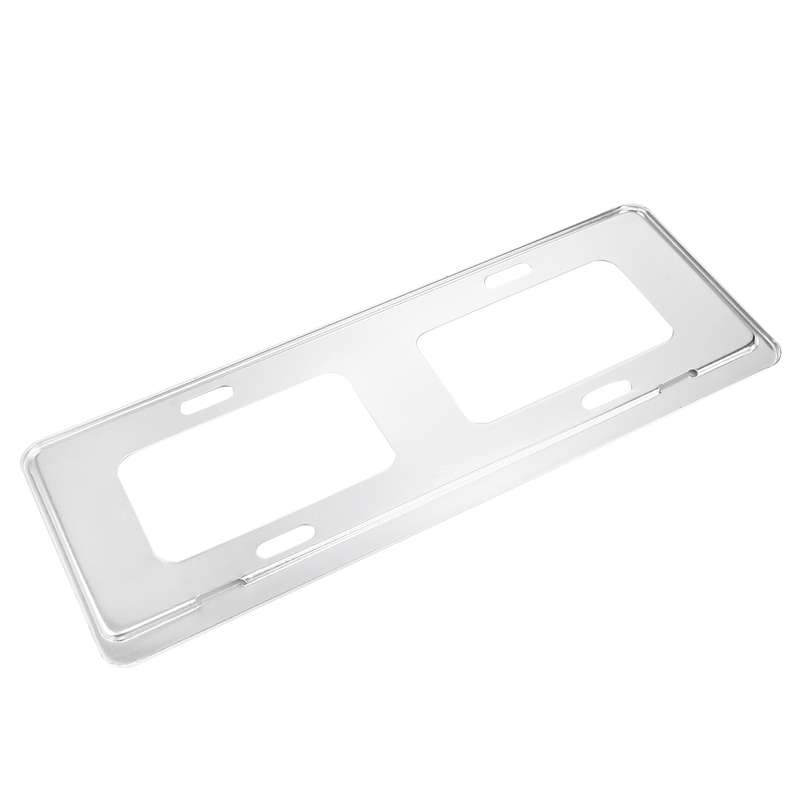 2 PCS Car License Plate Magnesium Alloy Bracket Frame Holder Stand Mount(Silver)