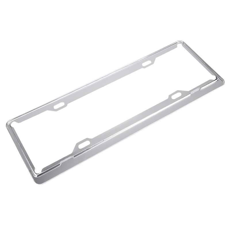 2 PCS Car License Plate Aerospace Aluminum Bracket Frame Holder Stand Mount, Size: 440mm x 140mm(Sil
