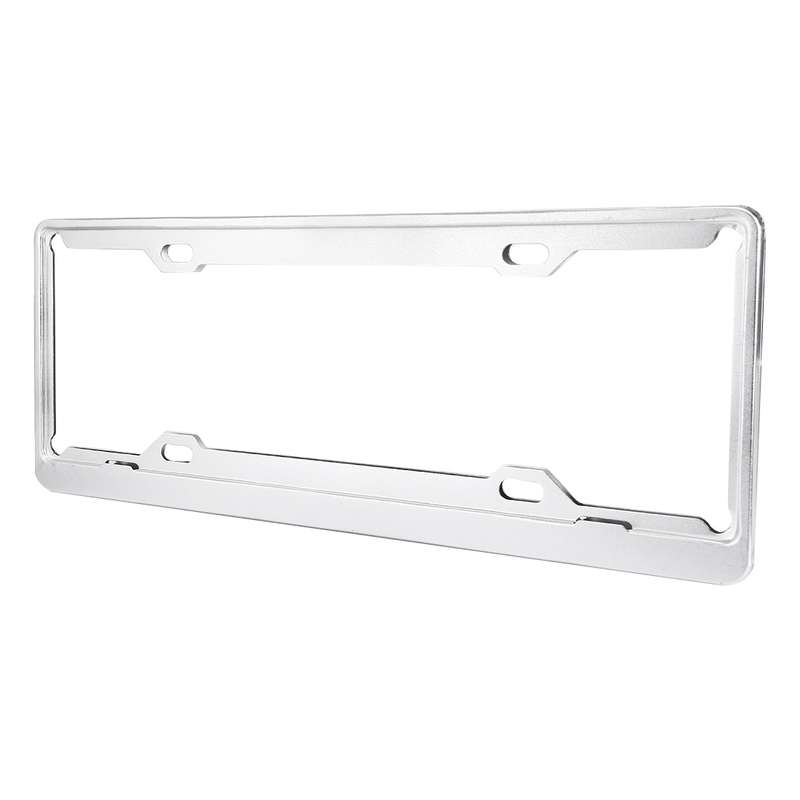 2 PCS Car License Plate Aerospace Aluminum Bracket Frame Holder Stand Mount, Size: 440mm x 140mm(Sil