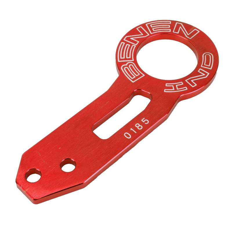 Benen Aluminum Alloy Rear Tow Towing Hook Trailer Ring for Universal Car Auto with Two Screw Holes(R