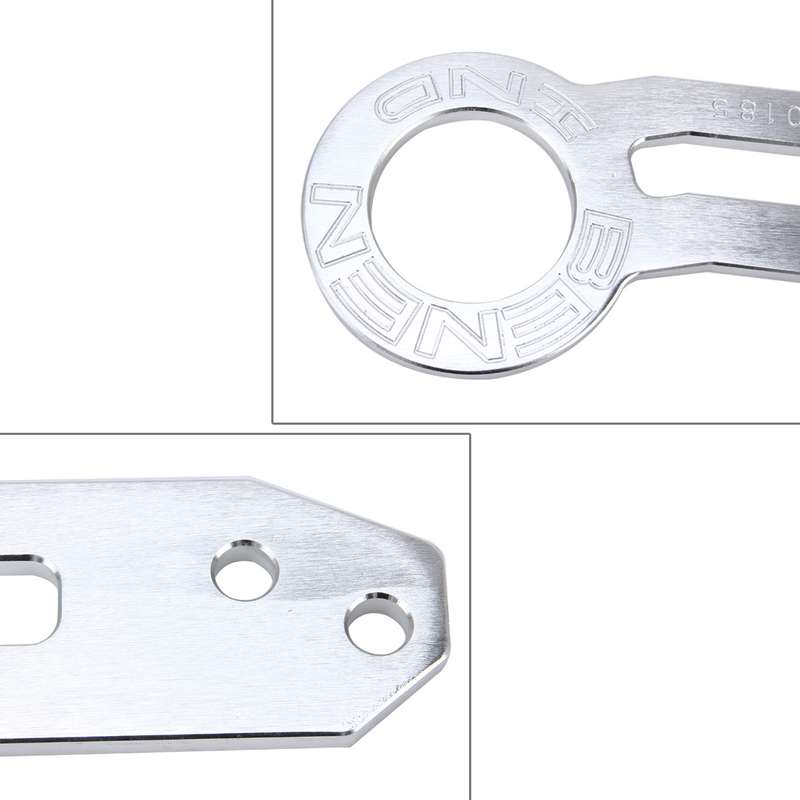 Benen Aluminum Alloy Rear Tow Towing Hook Trailer Ring for Universal Car Auto with Two Screw Holes(S