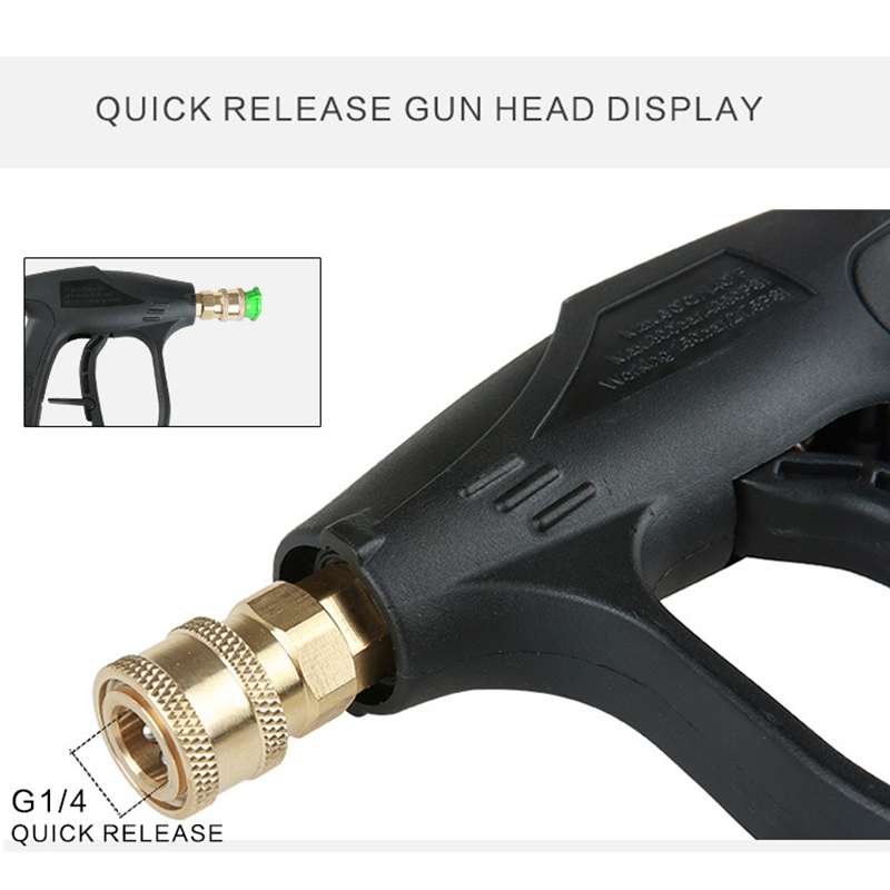 High Pressure Car Wash Foam Gun Soap Foamer Generator Water Sprayer Gun, Outer Wire: 14 x 1.5