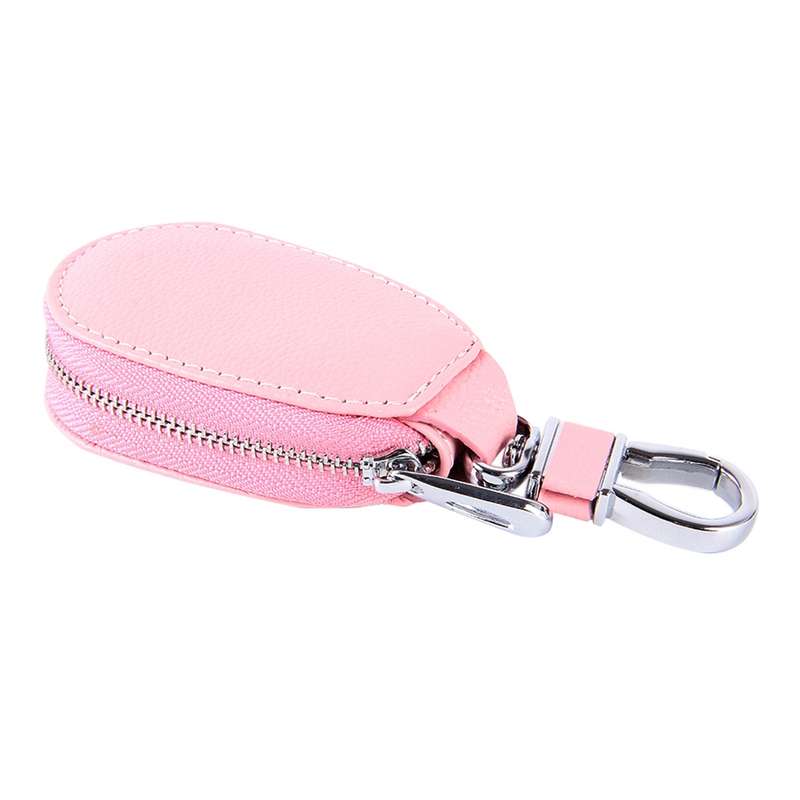 Universal Leather Crocodile Texture Waist Hanging Zipper Wallets Key Holder Bag (No Include Key)(Bla
