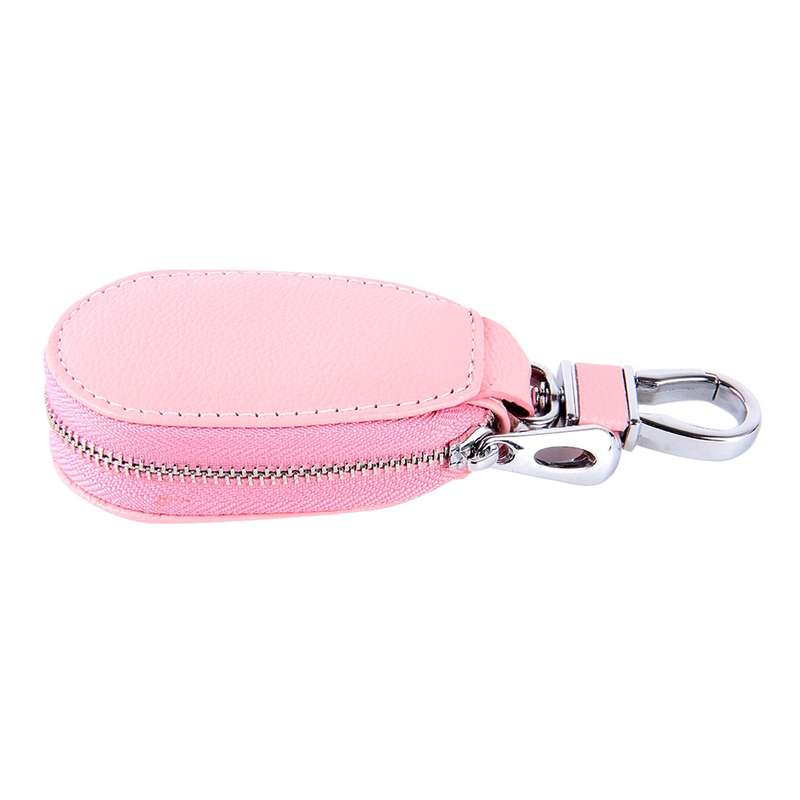 Universal Leather Crocodile Texture Waist Hanging Zipper Wallets Key Holder Bag (No Include Key)(Bla