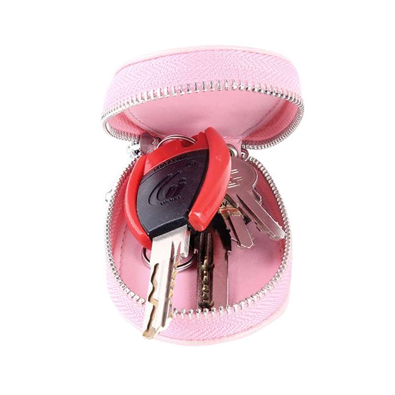 Universal Leather Crocodile Texture Waist Hanging Zipper Wallets Key Holder Bag (No Include Key)(Bla