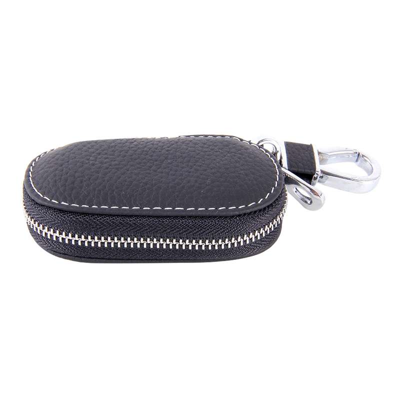 Universal Leather Crocodile Texture Waist Hanging Zipper Wallets Key Holder Bag (No Include Key)(Bro