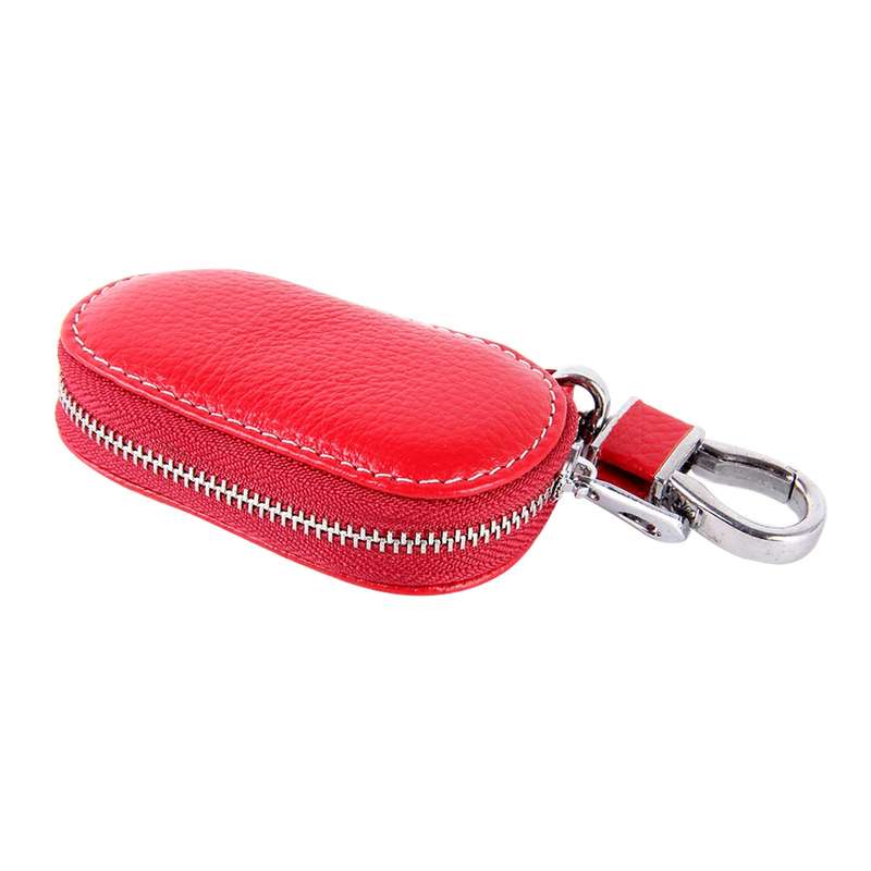Universal Leather Crocodile Texture Waist Hanging Zipper Wallets Key Holder Bag (No Include Key)(Bro
