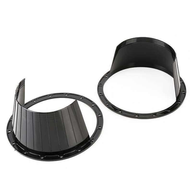 2 PCS 6.5 inch Car Auto Loudspeaker Plastic Waterproof Cover with Protective Cushion Pad, Inner Diam