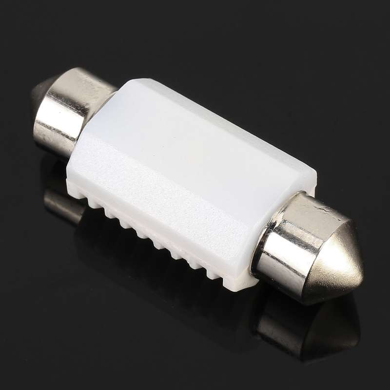 2 PCS 36mm DC12V 1.7W 6000K 135LM 2LEDs SMD-3030 Car Reading Lamp, with Decoder