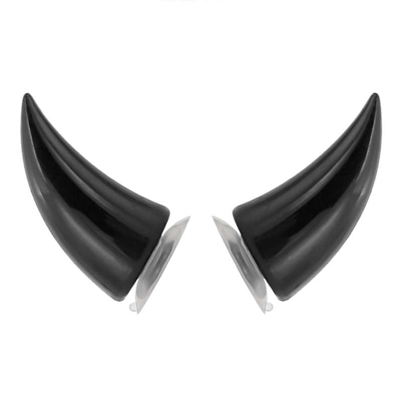2 PCS Motorcycle Helmet Devil Decoration Motorbike Helmet Suction Cups Horns Decoration Headwear Suc