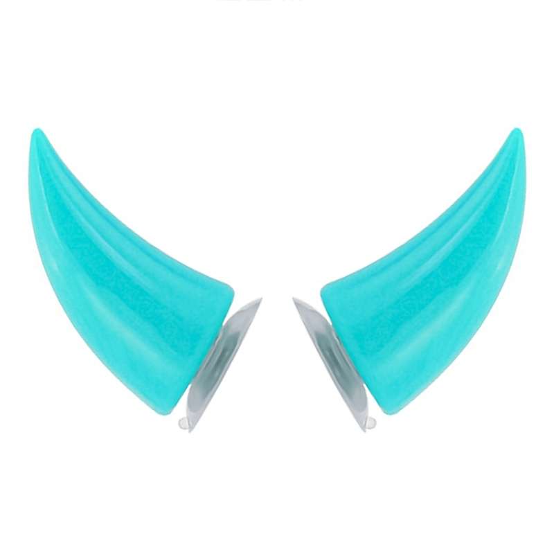 2 PCS Motorcycle Helmet Devil Decoration Motorbike Helmet Suction Cups Horns Decoration Headwear Suc