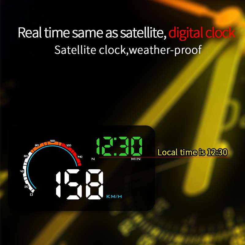 Q5 GPS 4 inch Vehicle-mounted Head Up Display Security System, Support Running Speed & Direction & D