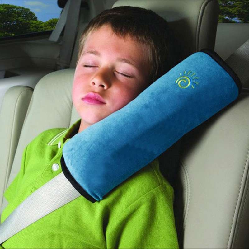 2 PCS Children Baby Safety Strap Soft Headrest Neck Support Pillow Shoulder Pad for Car Safety Seatb