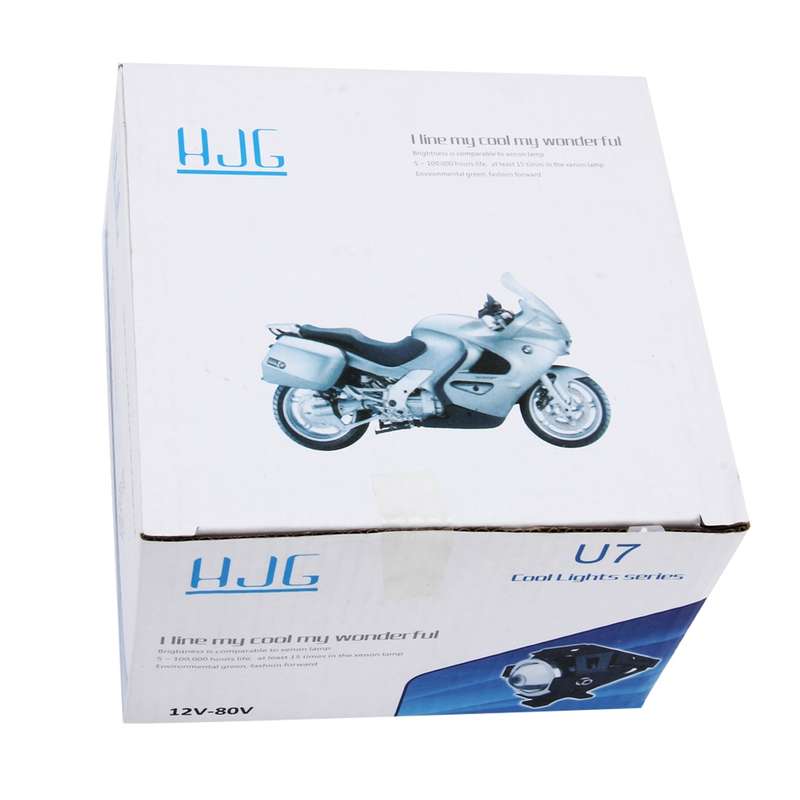U5 10W 1000LM LED External Motorcycle Headlight Lamp, DC 12-80V(White Light)