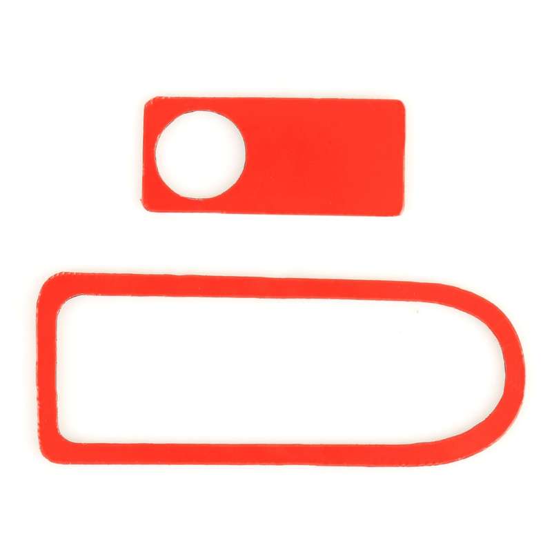 2 PCS Car Passenger Seat Storage Box Handle Carbon Fiber Decorative Sticker for Mercedes-Benz W204 2