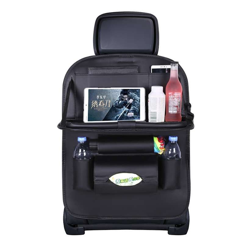 Multifunction Car Seat Pockets Folding Storage Bag (Coffee)
