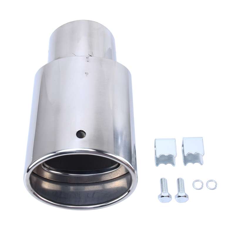 6046 Car Automobile Exhaust Pipe Muffler Modification Stainless Steel Tail Pipes (Inner Diameter 61m