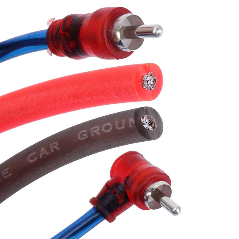 1200W 10GA Car Copper Clad Aluminum Power Subwoofer Amplifier Audio Wire Cable Kit with 60Amp Fuse H