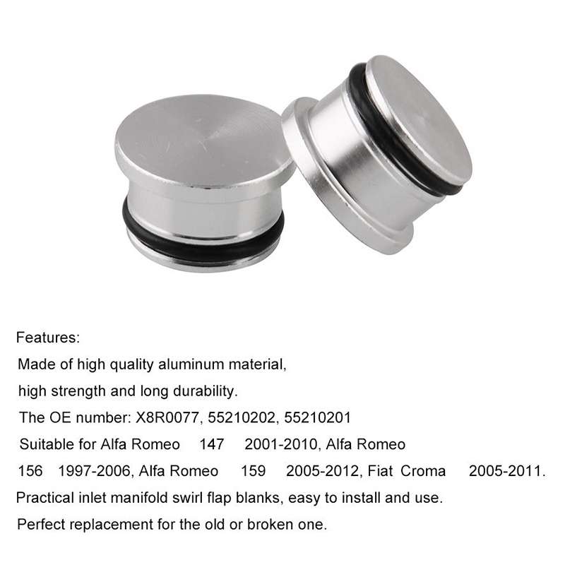 5 PCS Car Modified Inlet Manifold Swirl Flap Blanks Intake Manifold Valve Cylinder Head Screw X8R007