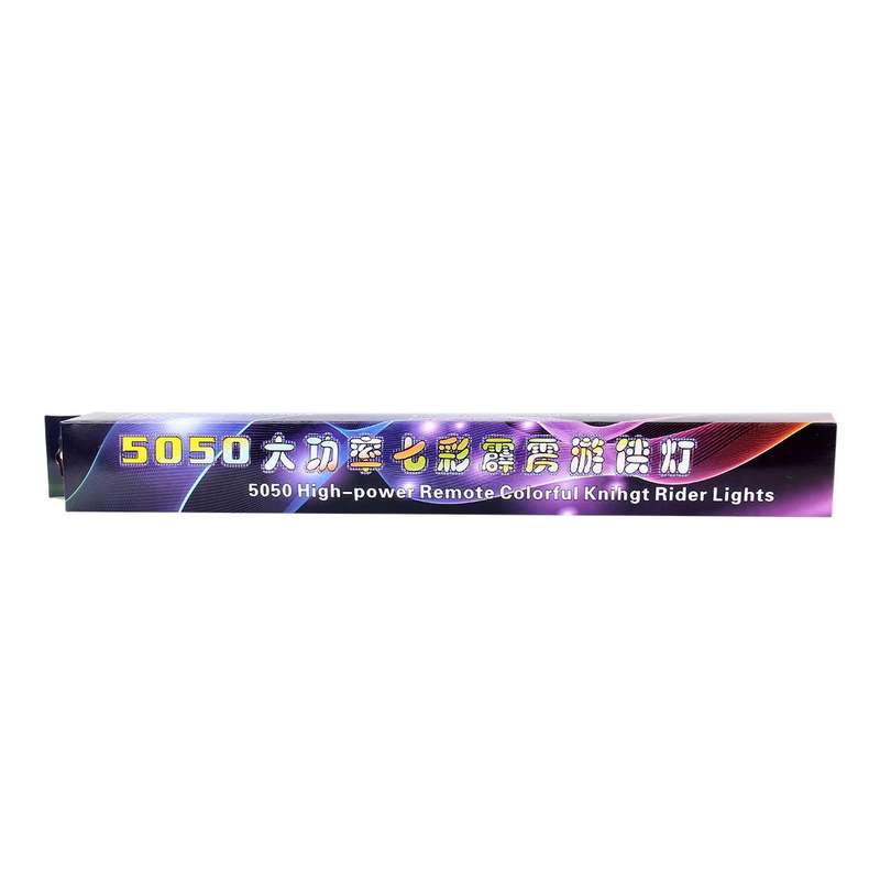 5050 20W 48 LED RGB Car Truck Remote Colorful Knight Rider LED Strobe Scanner Flash Strip Light, DC