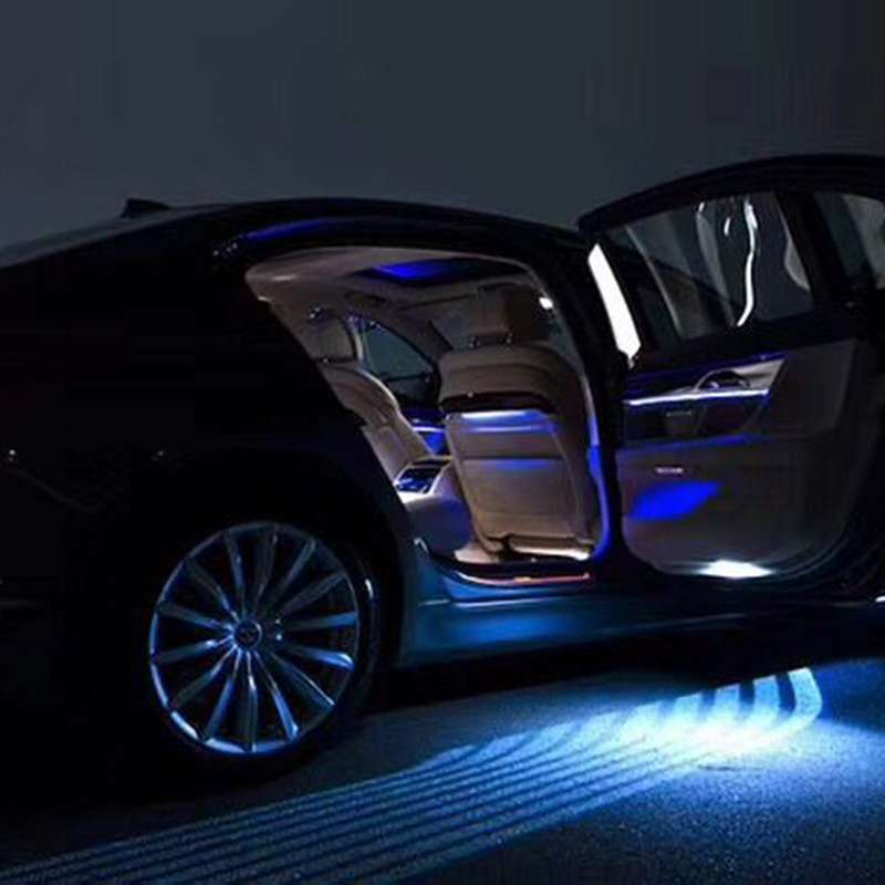 2 PCS DC 8-36V Ghost Shadow Courtesy Angel Wings Projection Lamp Car Door LED Welcome Lights(Ice Blu