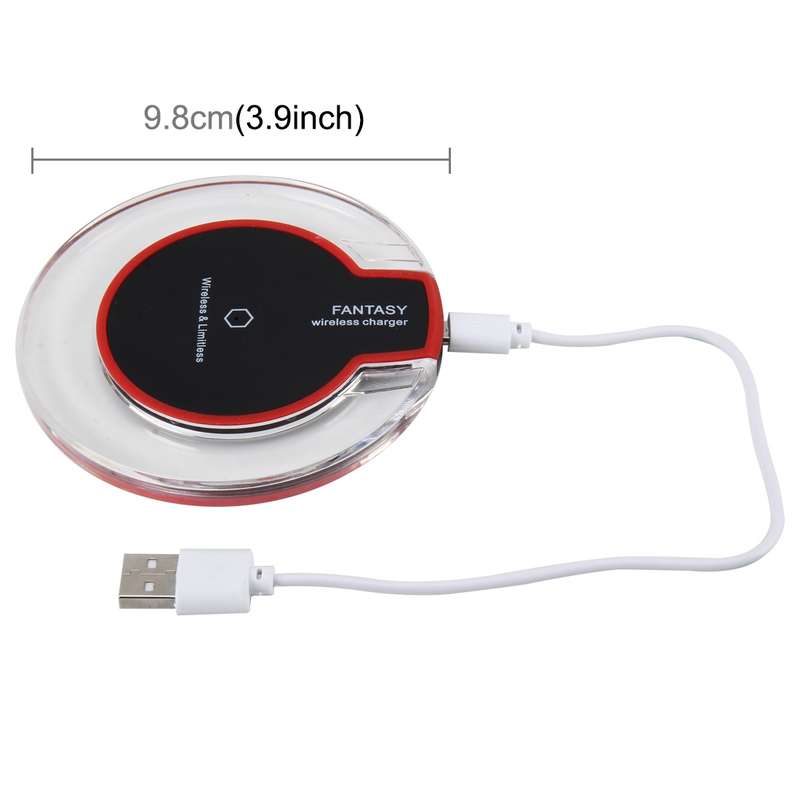 Safety Wireless and Limitless QI-standard Wireless Charger Fast Charging Charger with Micro USB Cabl