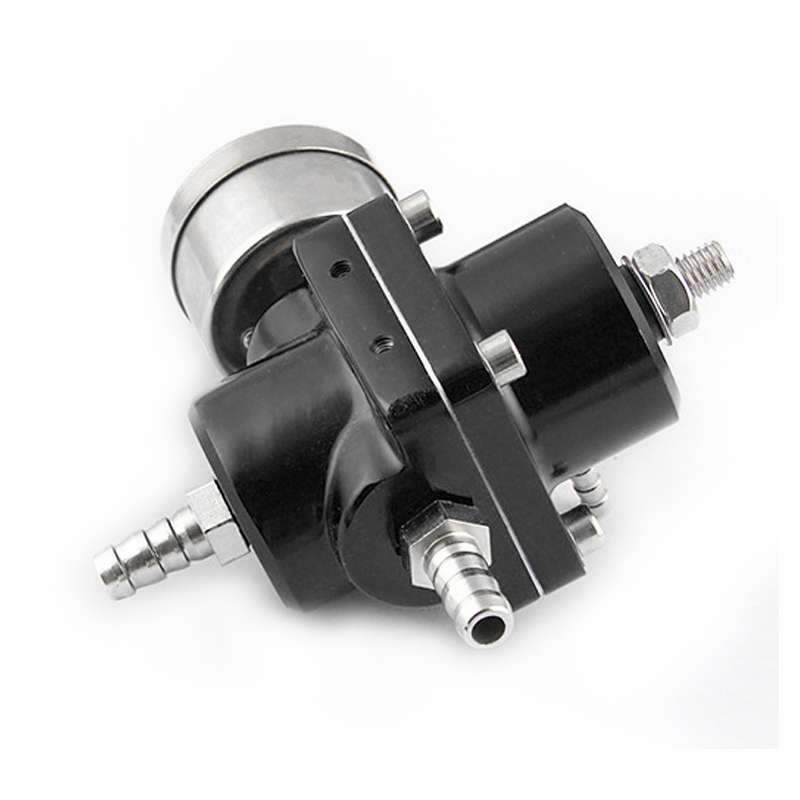 0-140PSI Universal Car Fuel Pressure Regulator with Gauge Adjustable Oil Pressure Regulator
