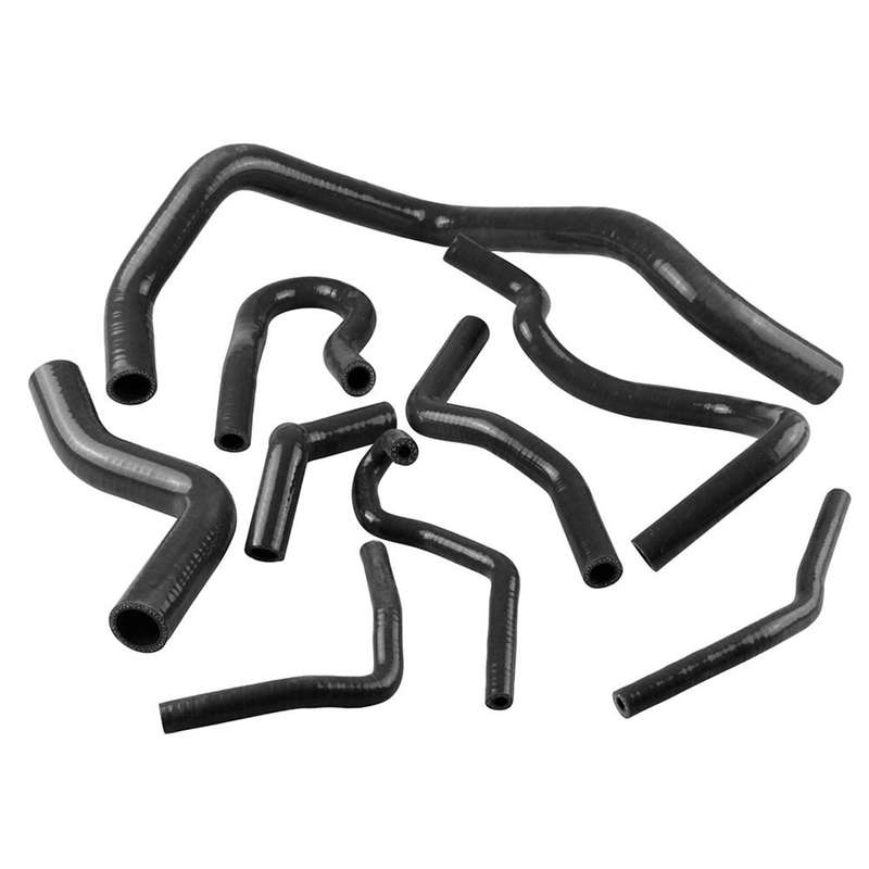 9 PCS Auto Silicone Radiator Hose Kit for Honda Civic D15 D16 EG EK 1992-2000(Black)