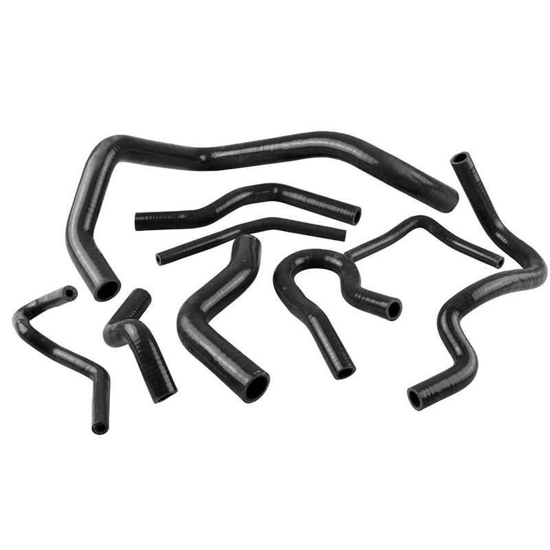 9 PCS Auto Silicone Radiator Hose Kit for Honda Civic D15 D16 EG EK 1992-2000(Black)