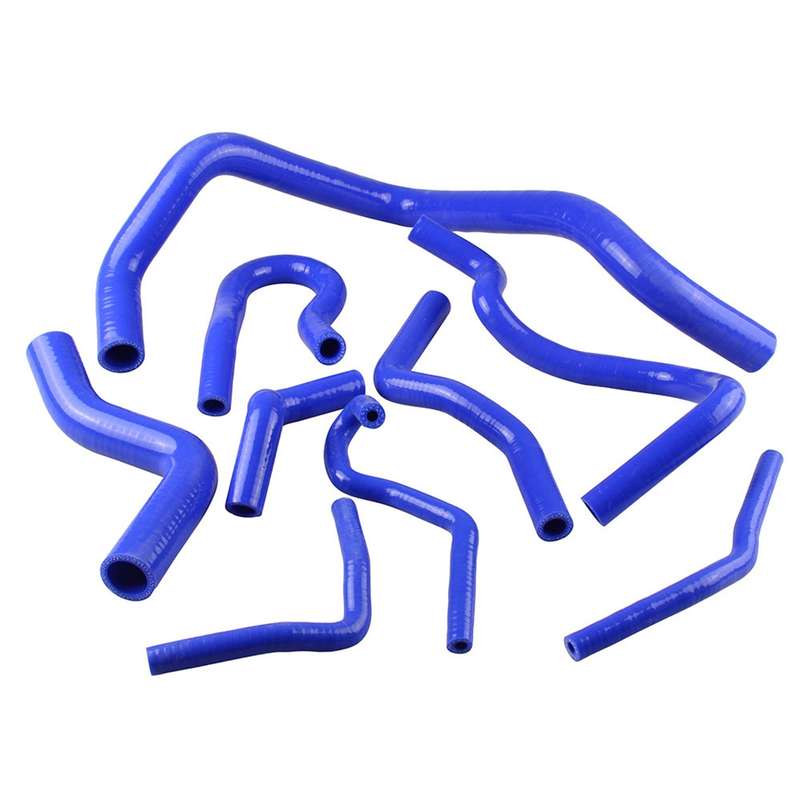9 PCS Auto Silicone Radiator Hose Kit for Honda Civic D15 D16 EG EK 1992-2000(Black)