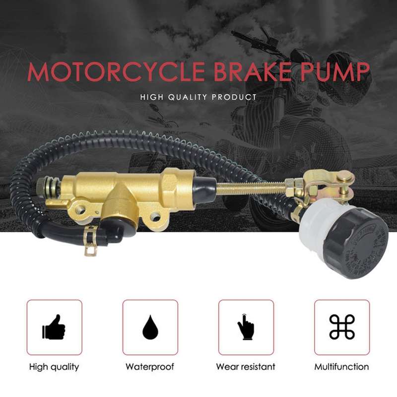 Motorcycles Rear Brake Master Cylinder Pump for Honda Sportrax 400 TRX400EX 1999-2008 (Gold)