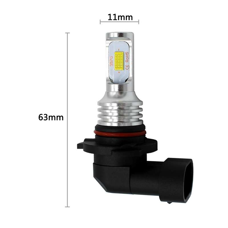 2 PCS 9005 HB3 72W 1000LM 6000-6500K Super Bright White Light Car Fog LED Bulbs, DC 12-24V (Ice Blue