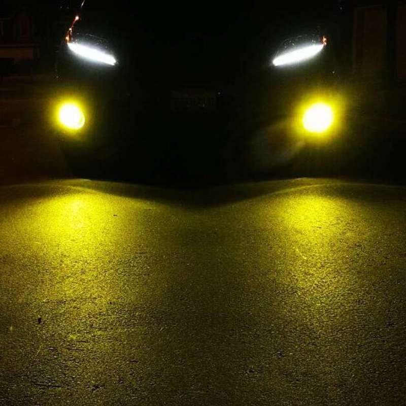 2 PCS 9005 HB3 72W 1000LM 6000-6500K Super Bright White Light Car Fog LED Bulbs, DC 12-24V (Yellow L