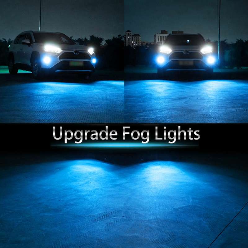 2 PCS 9006 HB4 72W 1000LM 6000-6500K Super Bright White Light Car Fog LED Bulbs, DC 12-24V (Ice Blue