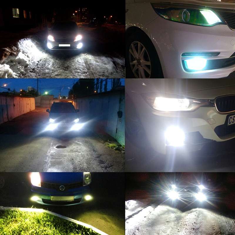 2 PCS 9006 HB4 72W 1000LM 6000-6500K Super Bright White Light Car Fog LED Bulbs, DC 12-24V(White Lig
