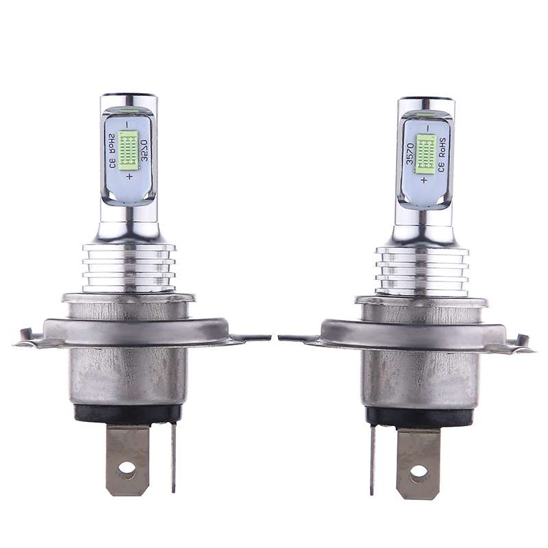 2 PCS H4 72W 1000LM 6000-6500K Super Bright White Light Car Fog LED Bulbs, DC 12-24V (Yellow Light)
