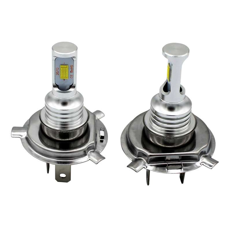2 PCS H4 72W 1000LM 6000-6500K Super Bright White Light Car Fog LED Bulbs, DC 12-24V (Yellow Light)