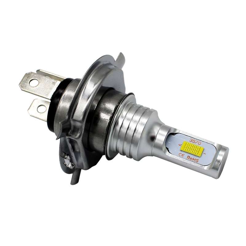 2 PCS H4 72W 1000LM 6000-6500K Super Bright White Light Car Fog LED Bulbs, DC 12-24V (Yellow Light)