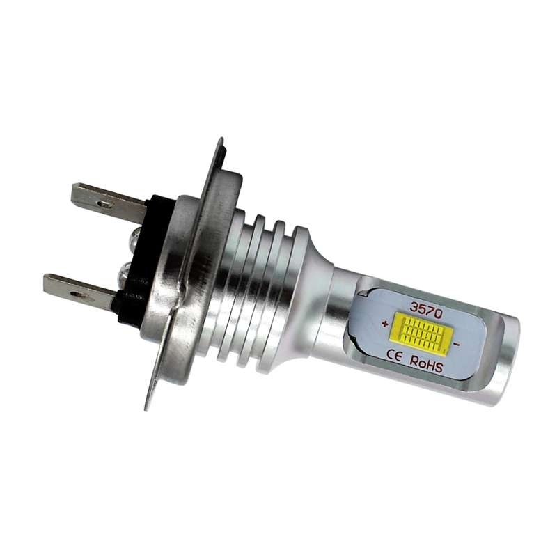 2 PCS H7 72W 1000LM 6000-6500K Super Bright White Light Car Fog LED Bulbs, DC 12-24V(Yellow Light)