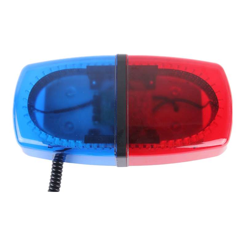 25W 240 LEDs Red Light + Blue Light Waterproof Strobe Light Dome Warning Light, DC 12V Wire Le...