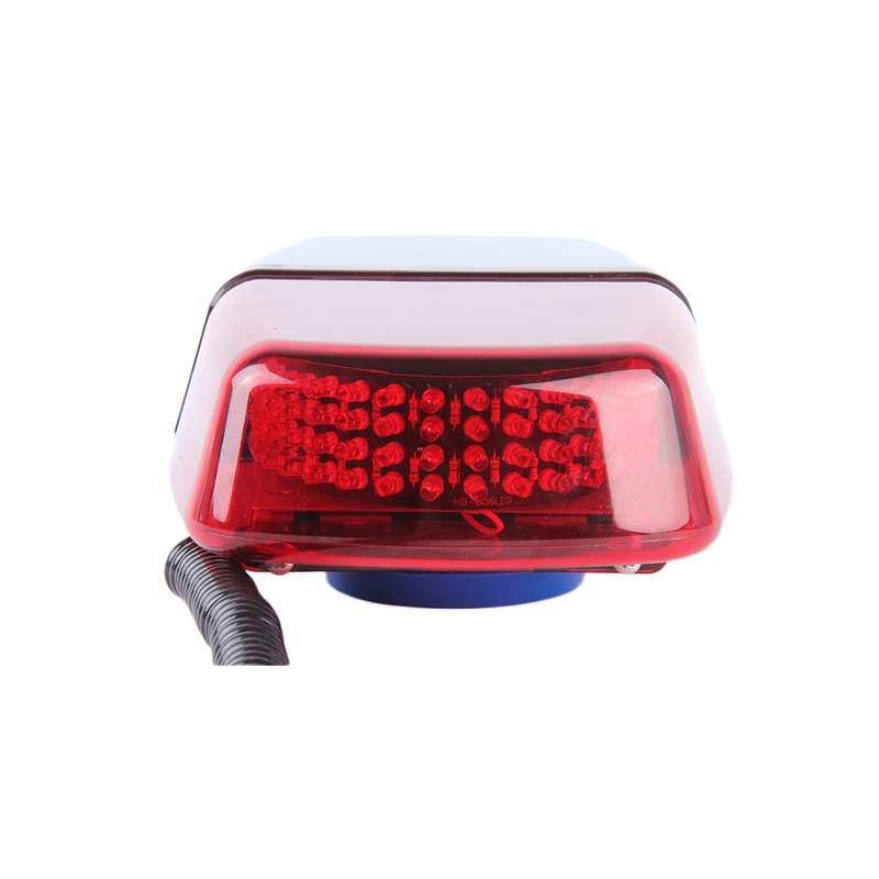 25W 240 LEDs Red Light + Blue Light Waterproof Strobe Light Dome Warning Light, DC 12V Wire Le...