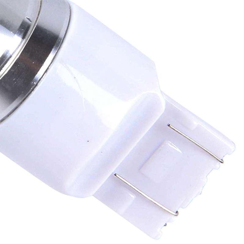 2 PCS T20/7443 350 LM 6000K Dual Wires 30W White Light 6 LED Canbus Car Brake Light Bulb, DC 12V