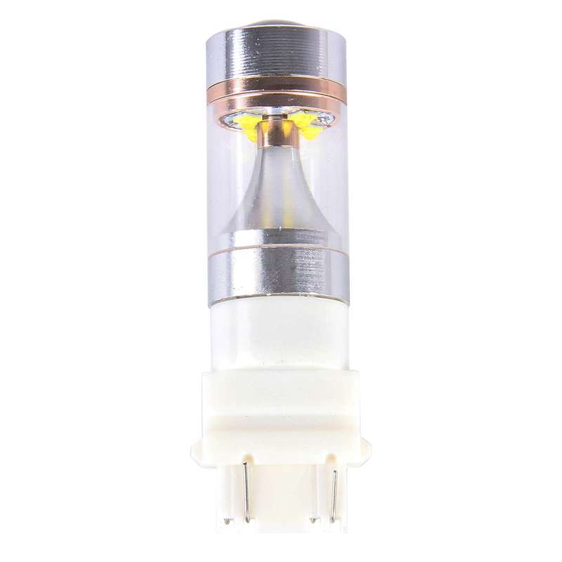 2 PCS T25/3157 Dual Wires 2300 LM 6000K 30W White Light 6 LED Canbus Car Brake Light Bulb, DC 12V