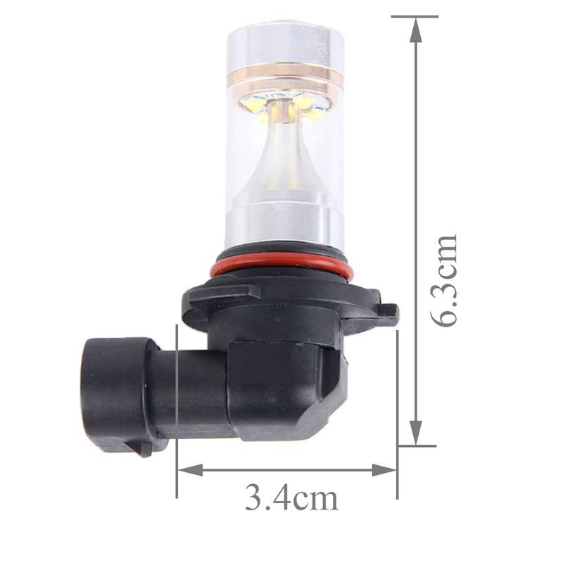 2 PCS 9005 30W 350 LM 6000K White Light 6 LED Car Fog Light Bulb, DC 12V