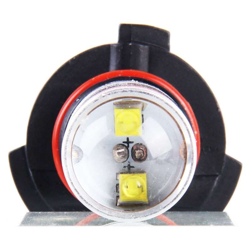 2 PCS 9006 350 LM 6000K 30W White Light 6 LED Car Fog Light Bulb, DC 12V