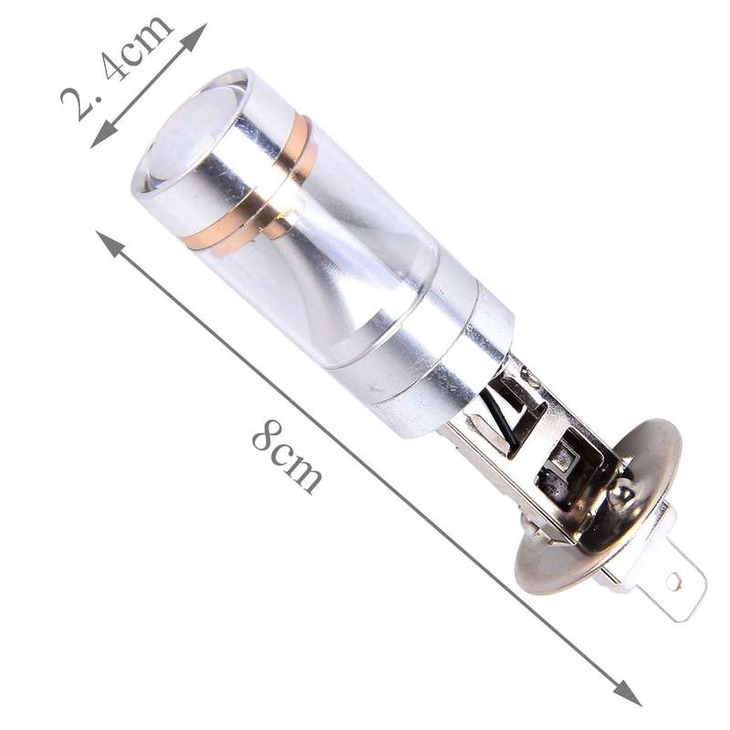 2 PCS H1 30W 350 LM 6000K White Light 6 LED Car Fog Light Bulb, DC 12V
