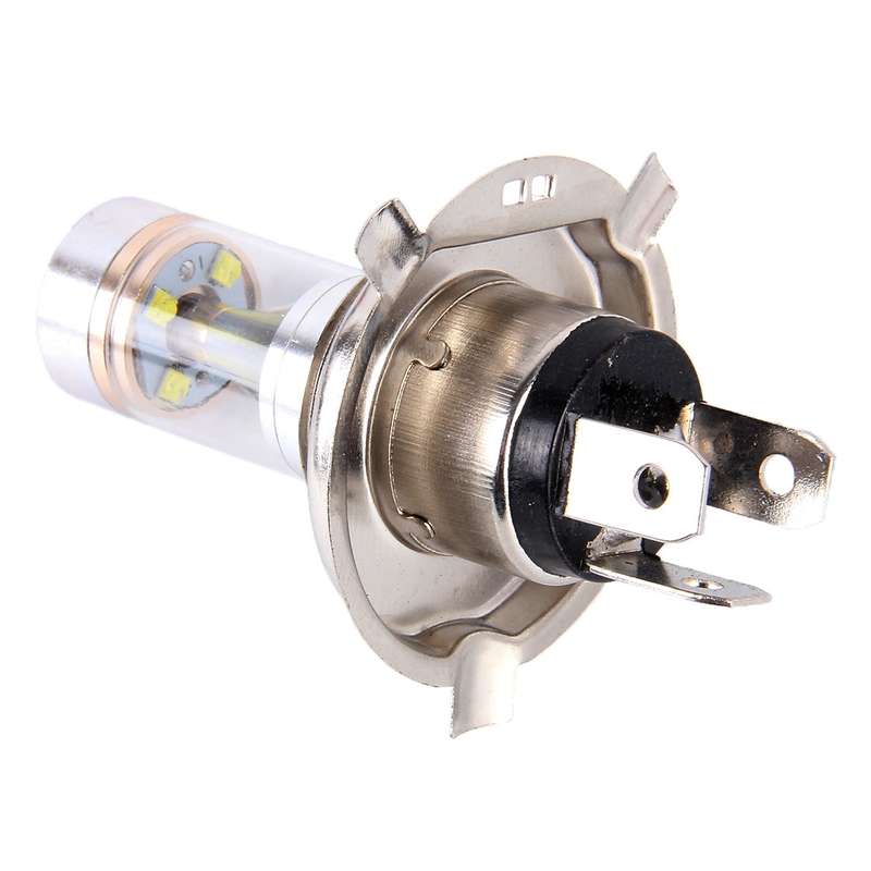 2 PCS H4 350 LM 6000K 30W White Light 6 LED Car Fog Light Bulb, DC 12V