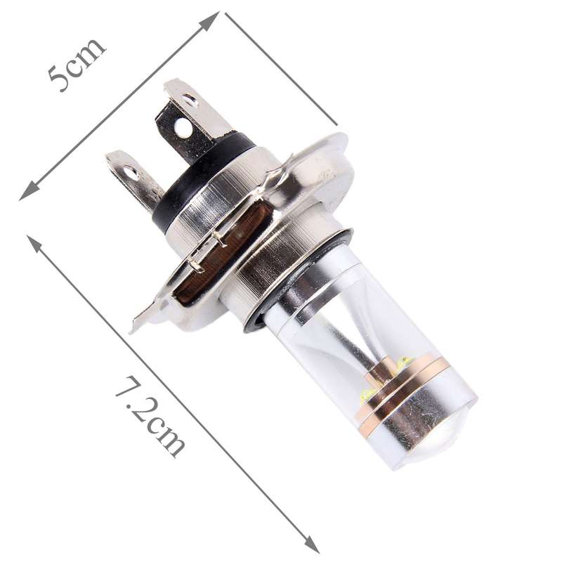 2 PCS H4 350 LM 6000K 30W White Light 6 LED Car Fog Light Bulb, DC 12V