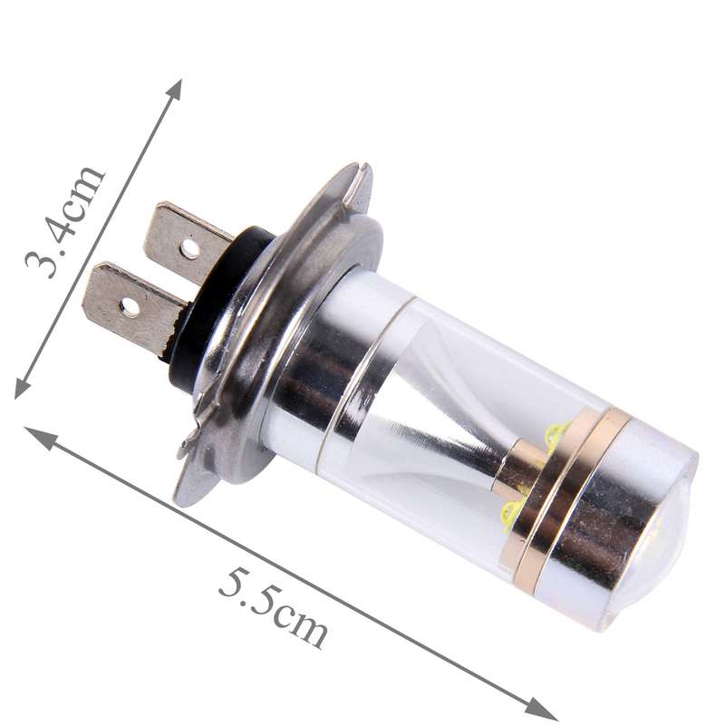 2 PCS H7 30W 350 LM 6000K White Light 6 LED Car Fog Light Bulb, DC 12V